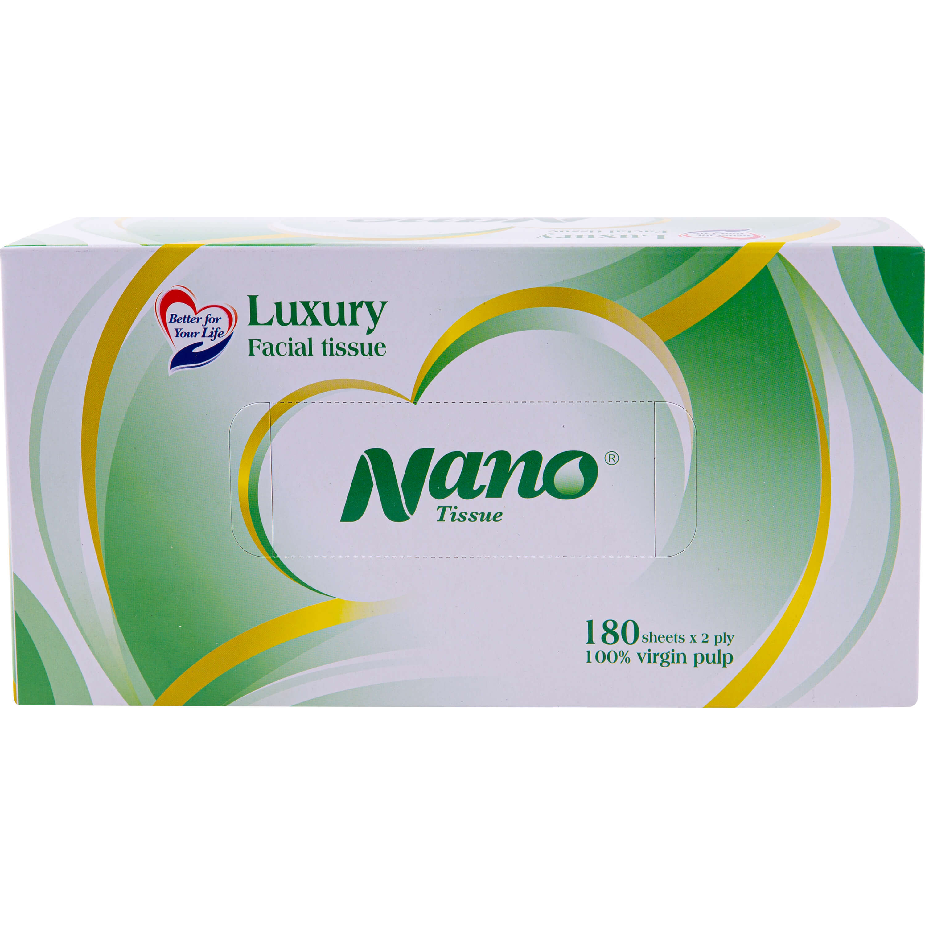 Combo 5 hộp khăn giấy rút Nano, khăn giấy lụa nano 2 lớp hộp 180 tờ tiện dụng, an toàn- Nano Tissue