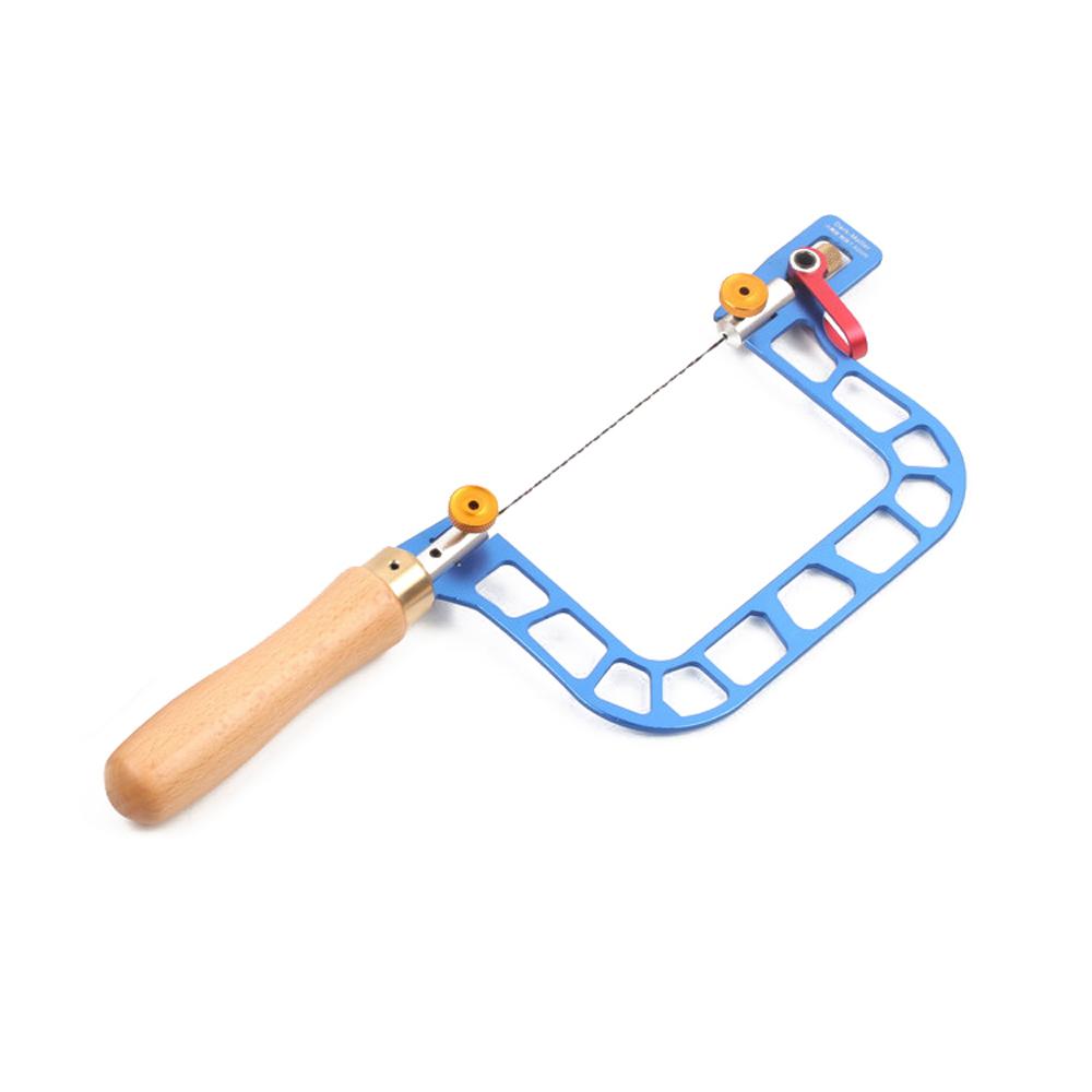 Alloy Steel Manual Wire Saw Aluminum Alloy Frame Fret Saw Woodworking Coping Saws Handheld Pull Saw Hand Tool