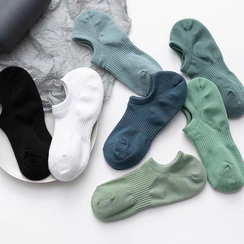 Combo 7 Đôi Tất vớ lười mắt cá chân nam nữ Cotton Cao Cấp co giãn kháng khuẩn , khử mùi , thoáng khí , không bai nhão