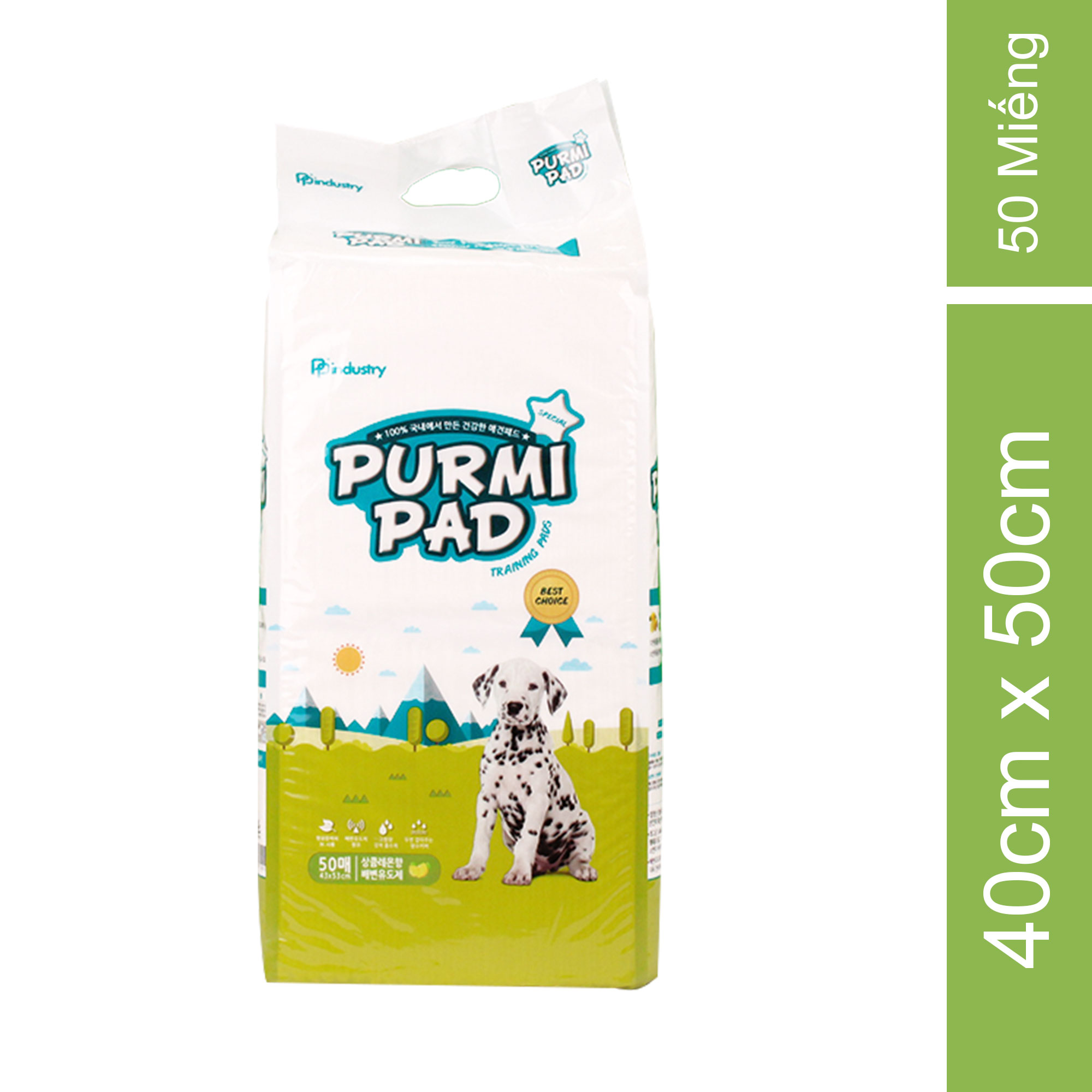 Miếng lót vệ sinh cho chó Purmi Pad 50 miếng ( 40*50mm)