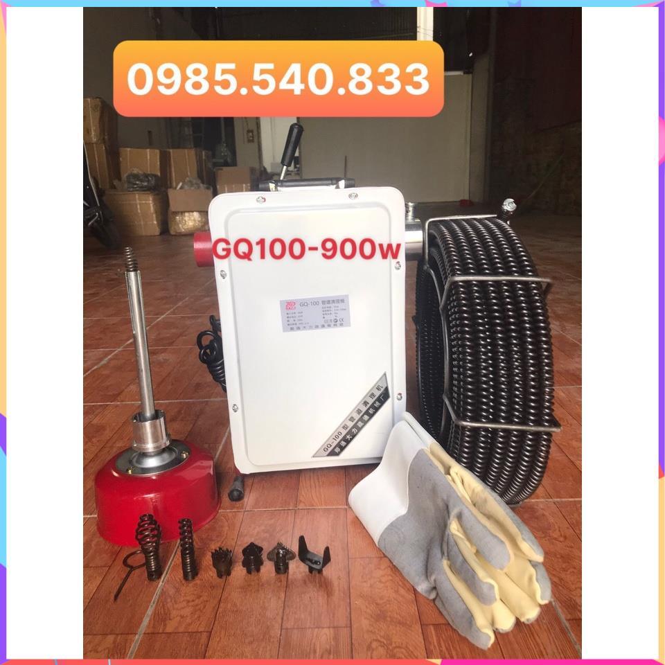 Máy thông cống GQ-100 -900w 1.Đặc điểm: Máy thông cống GQ-100: động cơ máy tạo ra mô men xoắn và chuyền chuyển động xoay