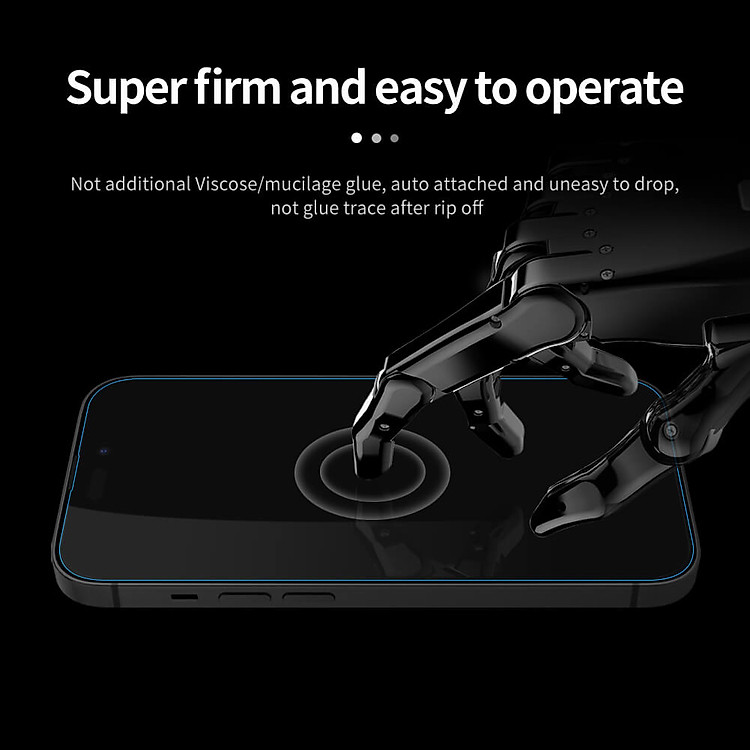 Dán kính cường lực cho iPhone 15 Pro  Nillkin Amazing H+ Pro  – Hàng chính hãng