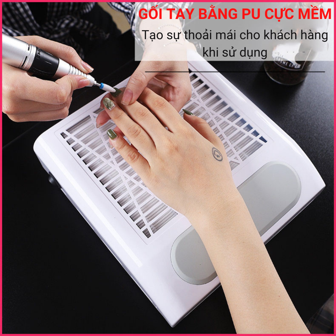 Máy Hút Bụi Nail BQ858-8, Máy Hút Bụi Móng Cao Cấp Công Suất Lớn 80W, Hút Siêu Sạch Chuyên Dụng Cho Ngành Nail