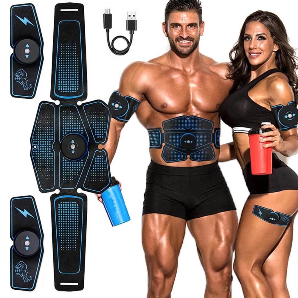 Điện Cơ Bụng Máy Kích Thích Massage Giảm Béo Unisex Huấn Luyện EMS Tập Thể Dục Cơ Tập Thể