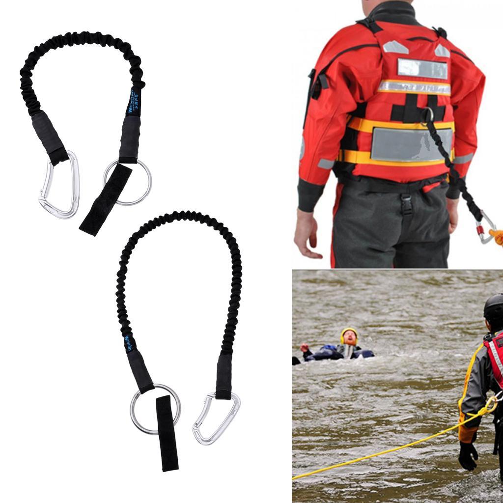 Shock Absorbing Lanyard Fall Arrest Rope w/ Snap Hook 50cm