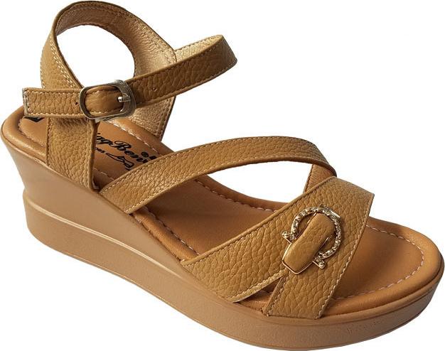 Giày Sandal Nữ Đế Xuồng BIGGBEN Da Bò Thật SDX22