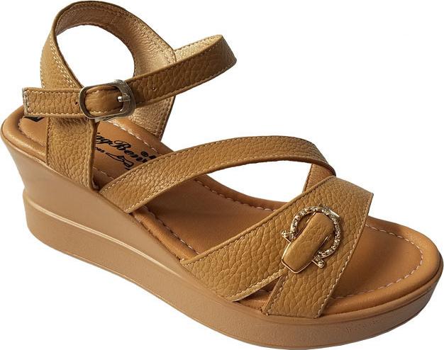 Giày Sandal Nữ Đế Xuồng BIGGBEN Da Bò Thật SDX22