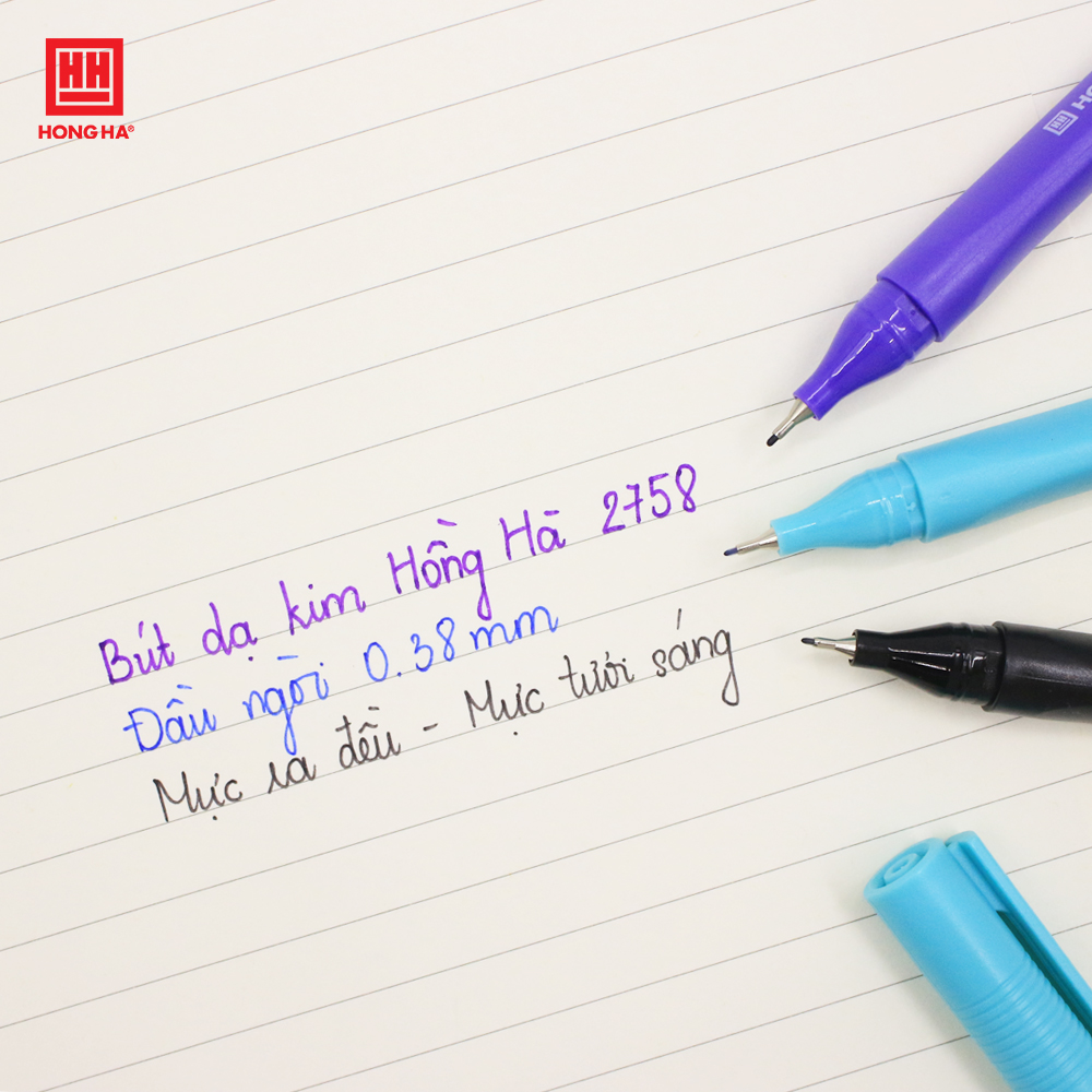 Bút dạ kim-HH-101 (Xanh, đen, tím) (0.38mm) - 2758