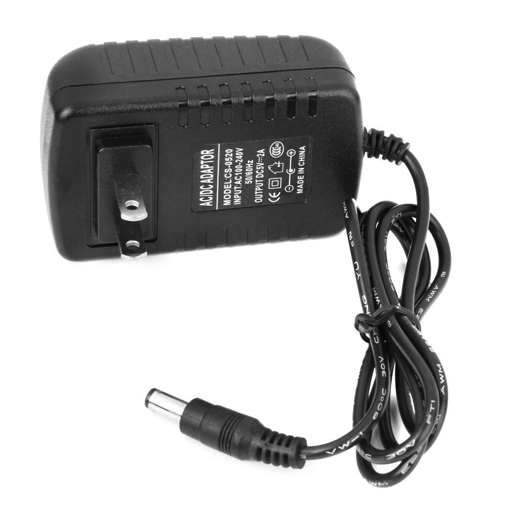 US Plug  100-240V to DC 5V 2A Power Supply Charger Converter Adapter