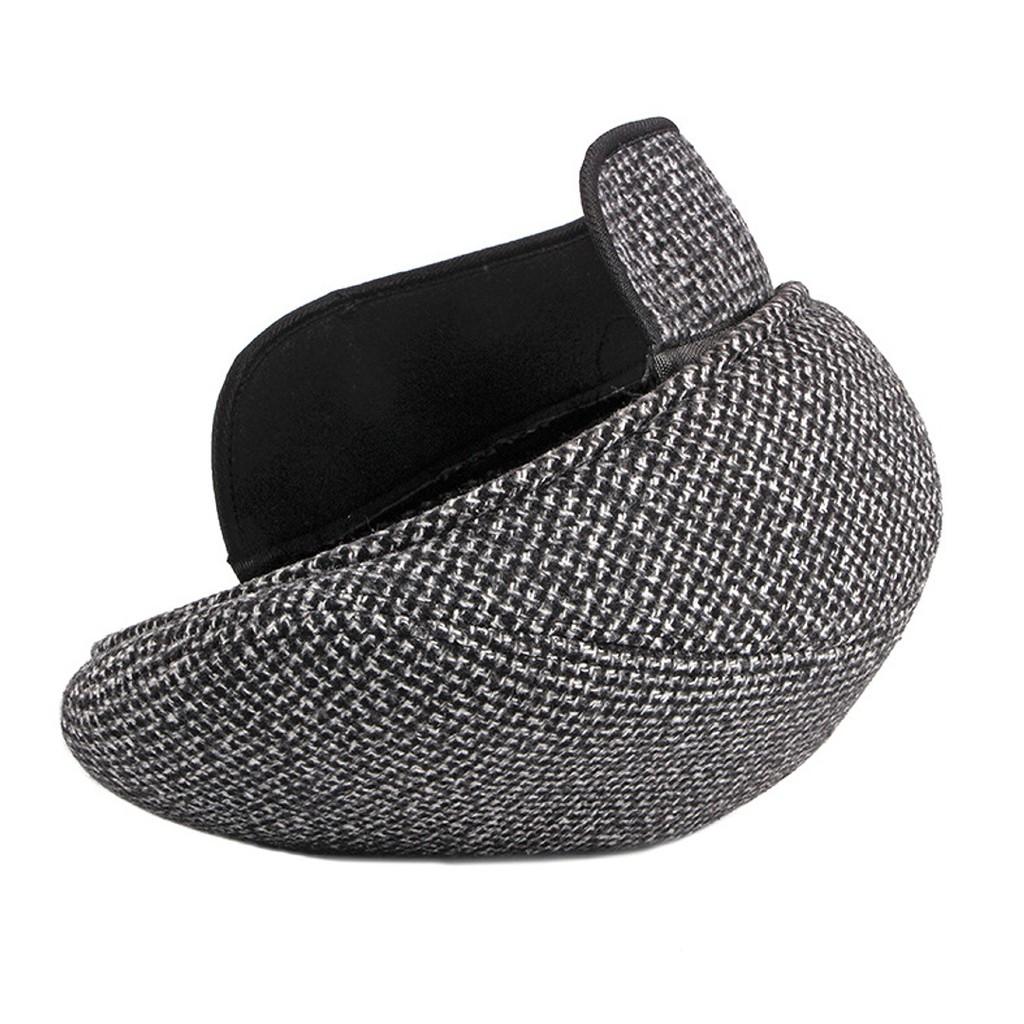 Mũ nồi – Nón beret che tai kẻ sọc nhỏ thu đông cực đẹp dành cho nam trung niên – Nón beret vải len, nỉ dạ cao cấp