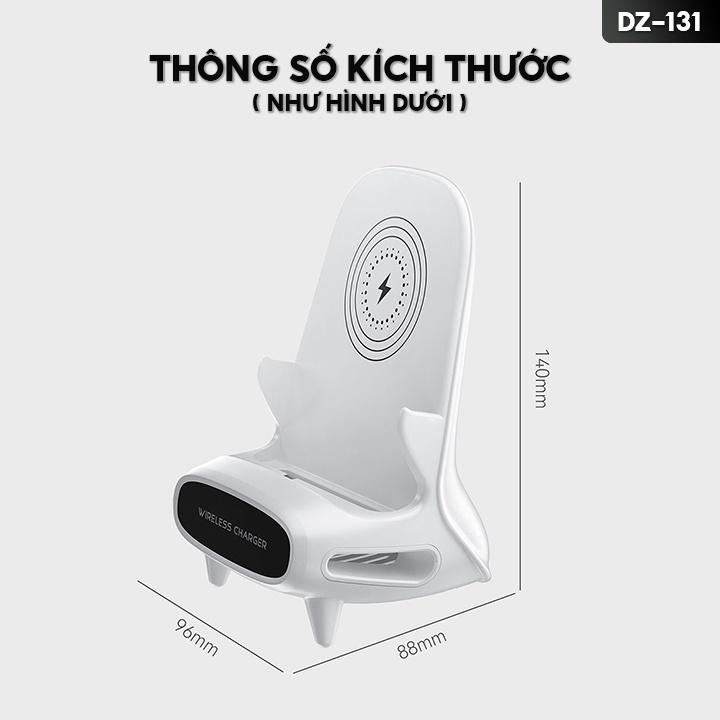 Đế Sạc Không Dây Kiêm Giá Đỡ Điện Thoại Công Suất 15w Sạc Nhanh Đầy Pin Trong Vòng 2 Giờ DZ-131