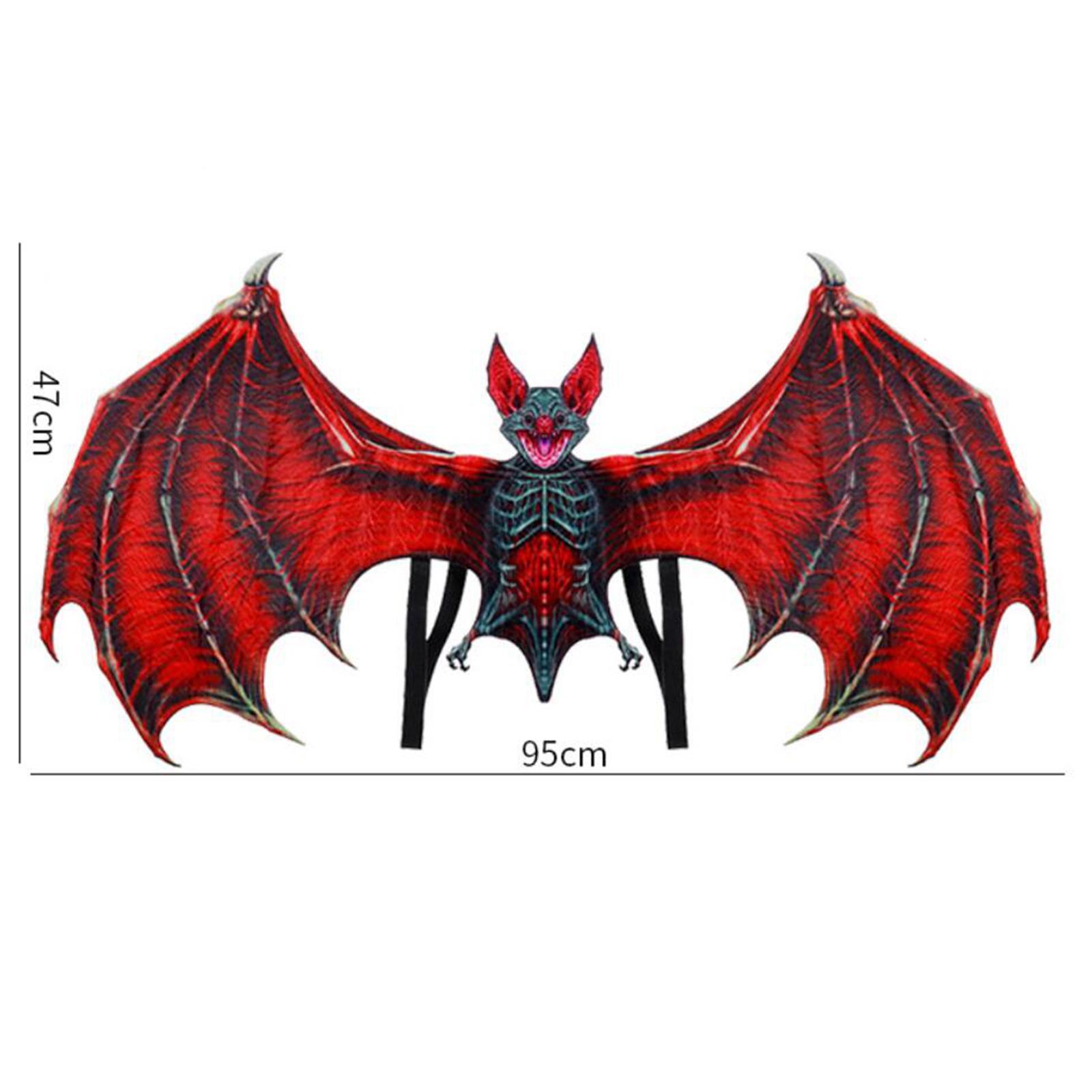 Halloween  Wing Stage Performance Props for Masquerade Cosplay Party Red