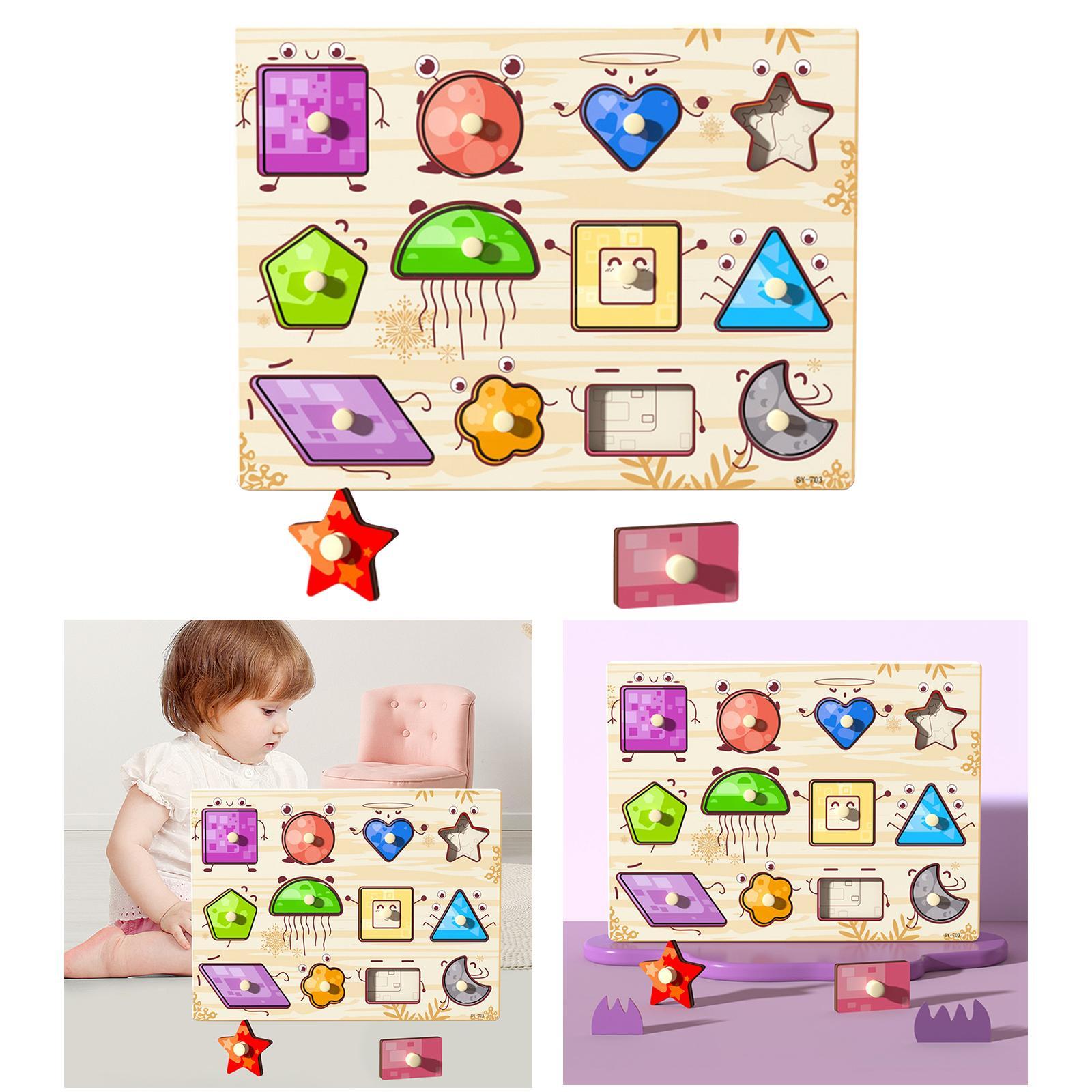 Wooden Jigsaw  Matching Game for Kids Children