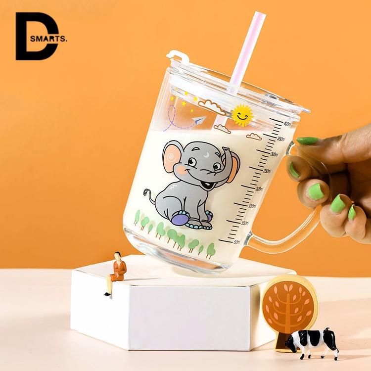 Cốc thủy tinh chống tràn tuyệt đối thiết kế nhỏ gọn,dung tích 400ml dễ dàng mang theo mọi nơi