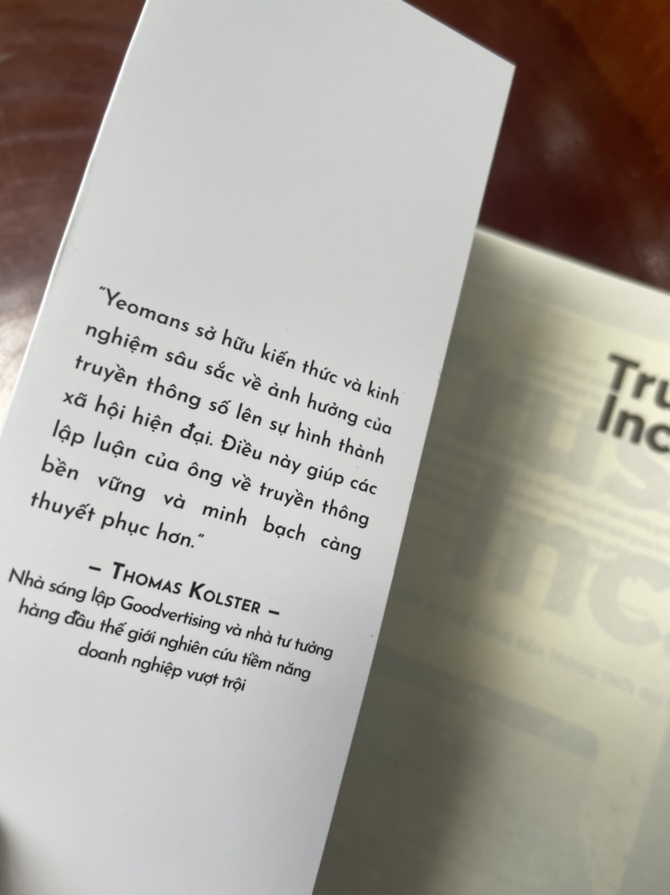 TRUST INC. Từ niềm tin đến vị thế vững bền trong thời đại số - Matthew Yeomans – Phương Thảo & Quỳnh Chi dịch – Thái Hà books – NXB Công Thương
