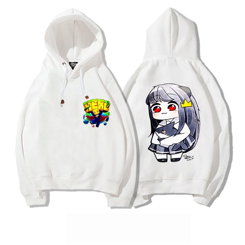 Áo khoác hoodie in hình hero team màu trắng cực chất bé trai bé gái đều mê hình in đẹp chất áo mát