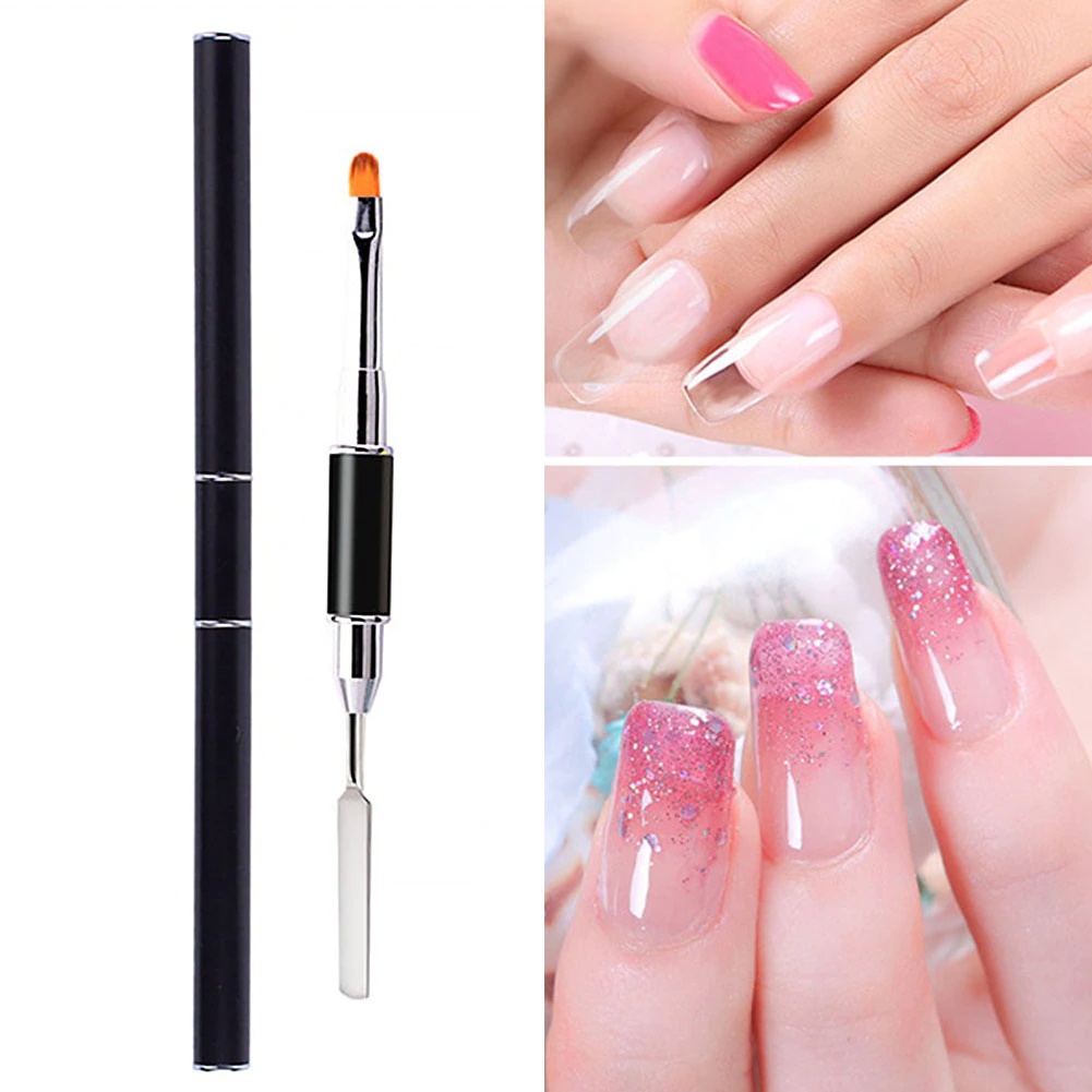 Bút Đắp Gel Có Đầu Gạt, Đa Năng Chuyên Nghiệp, Dễ Dùng Và Thao Tác, Nhỏ Gọn, Độ Bền Cao, Dụng Cụ Hỗ Trợ Giúp Tiết Kiệm Thời Gian, Thể Hiện Ý Tưởng Nghệ Thuật