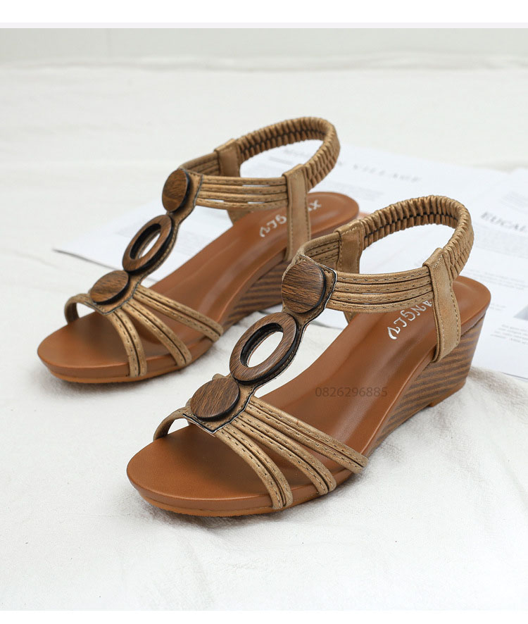 Giày quai ngang nữ giày sandals nữ dép quai hậu nữ cao 5 cm - 1418-390.
