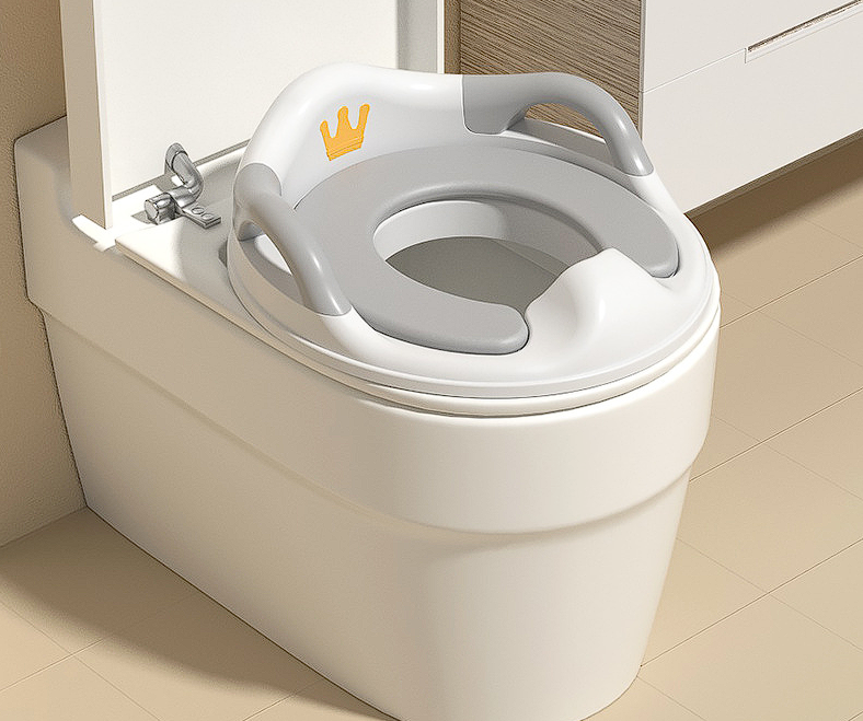 Bệ thu nhỏ bồn cầu đi vệ sinh cho bé - Rèn luyện bé tự lập