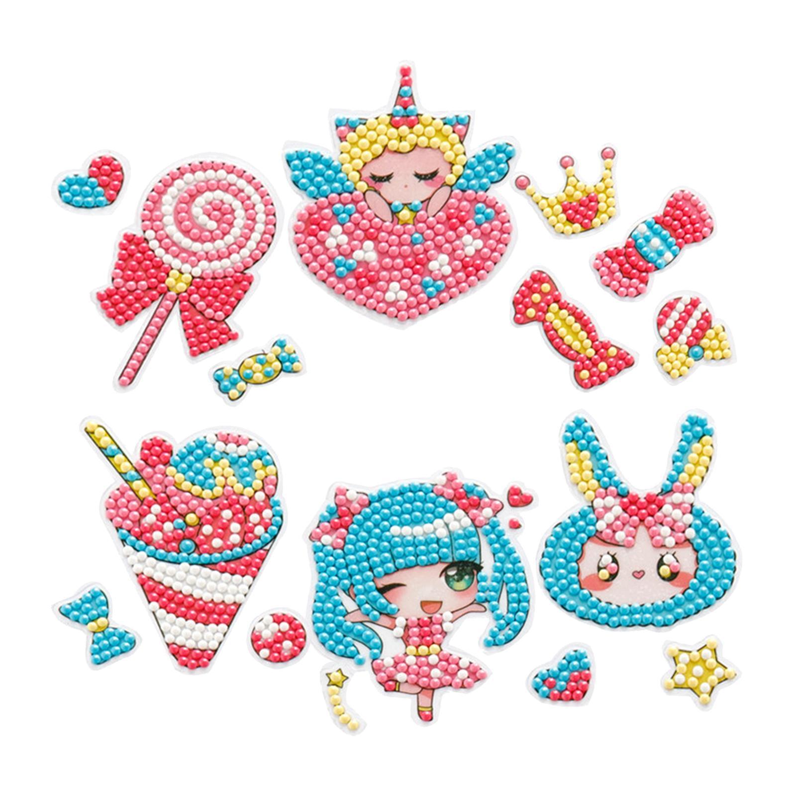DIY Stickers Cute Rhinestones Animals Paint by Number Kits