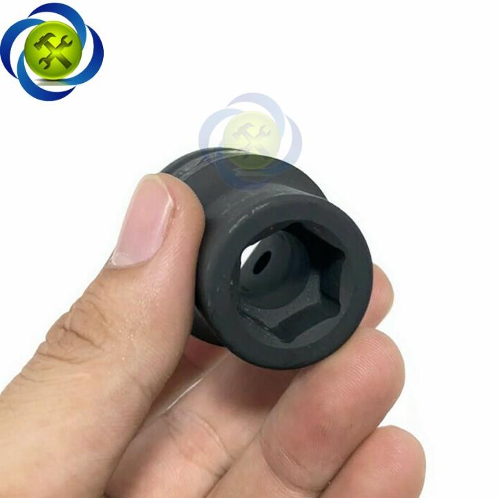 Tuýp 17mm 3/4 Kingtony 651517M loại ngắn 6 cạnh màu đen