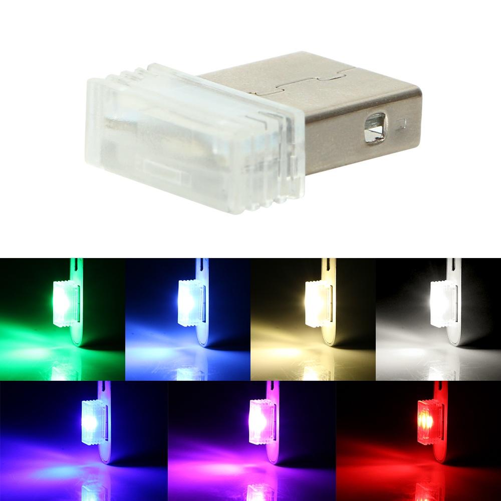 Đèn led mini màu neon trang trí nội thất xe hơi