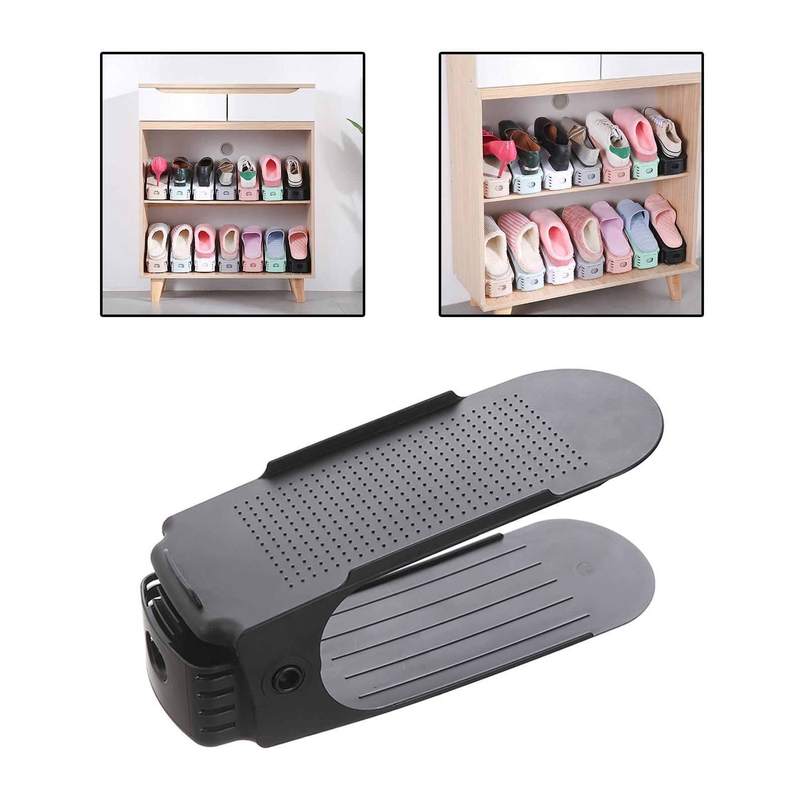 Hình ảnh Shoes Shelf Rack Shoe Slots Organizer Double Layer for Clothing Store Closet