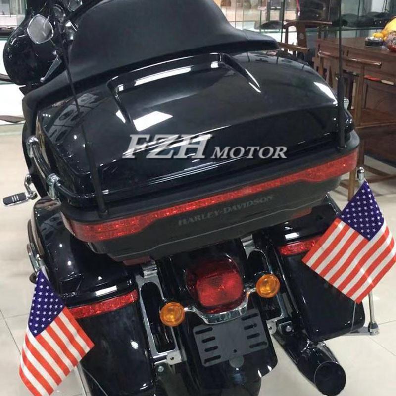 Phong cách mới nhất của Harley đường trượt lớn đường trượt đường phố vua sửa đổi hộp đuôi sau đèn phanh đèn hậu phía sau 14-18