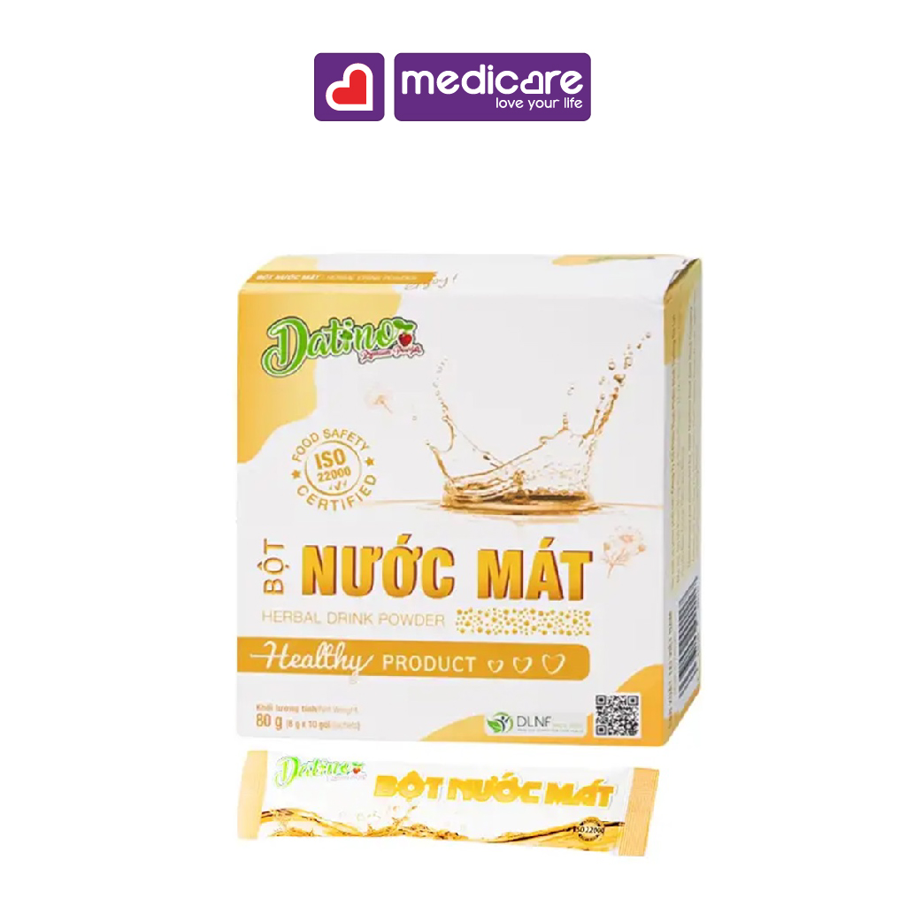 DATINO Bột Nước Mát Thanh Nhiệt hộp 10gói x 8g