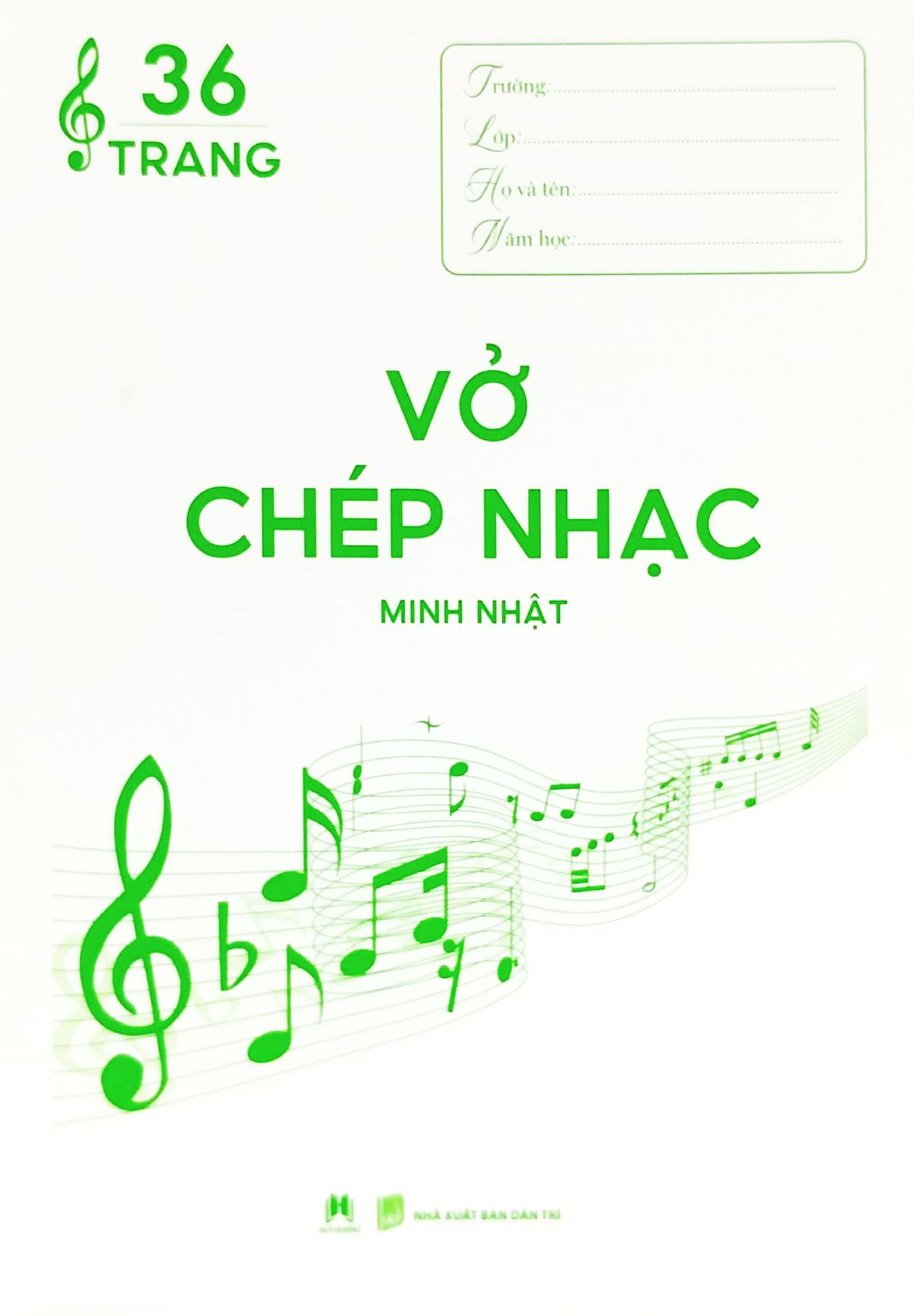 Vở Chép Nhạc - 36 Trang