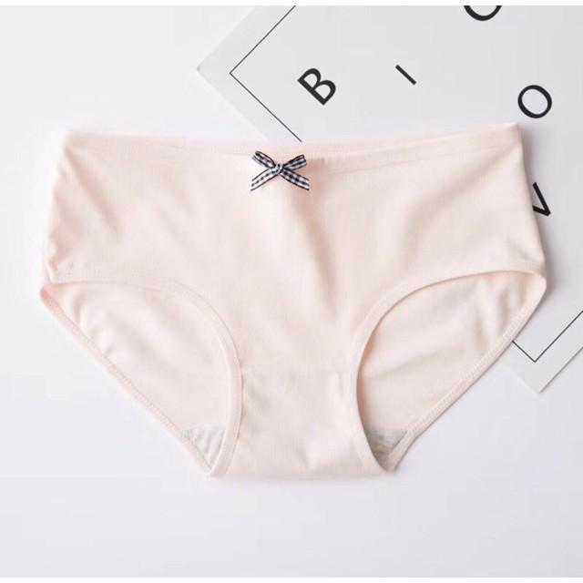 Quần Lót Cotton Phối Nơ Mền Mại Mới 012 - Thời Trang PKT