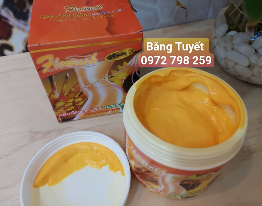 Kem tan mỡ bụng cực nhanh Gừng Ớt 500ml Thái lan Cao Tan Mỡ Bụng Gừng Ớt