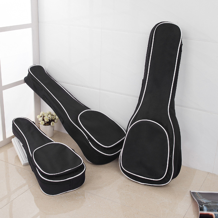 Bao Đàn Ukulele 23 Inch – Vải Canvas Bền, Đệm Êm - Màu đen