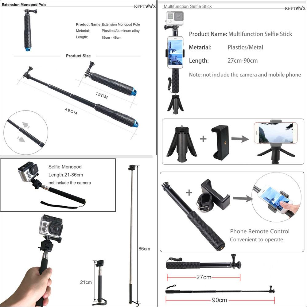 Bộ phụ kiện KFFTWWX cho GoPro Hero 11 10 9 8 7 6 5 4 3 Black Max Go Pro Phiên yi 4K SJCAM EKEN OSMO AKASO APEMAN PHỤ KIỆN
