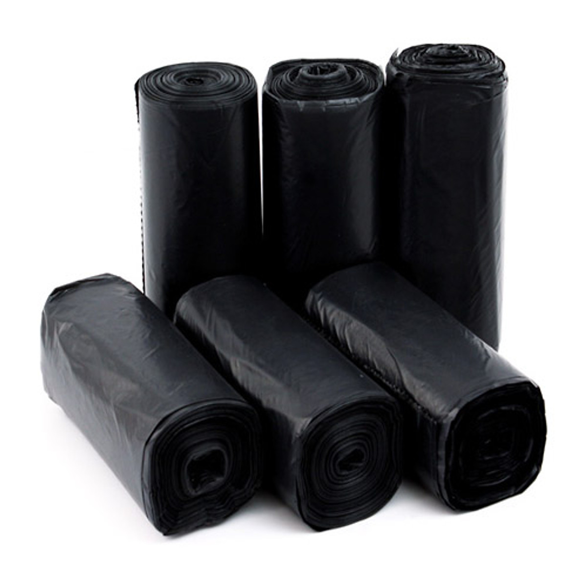 Combo 6 cuộn túi đựng rác màu đen size tiểu