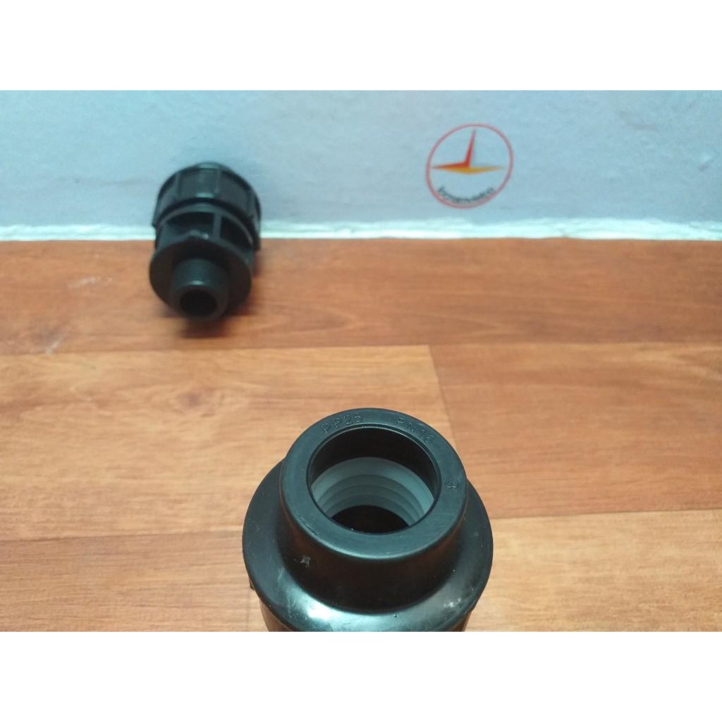 Nối ren ngoài HDPE 25 x 3/4