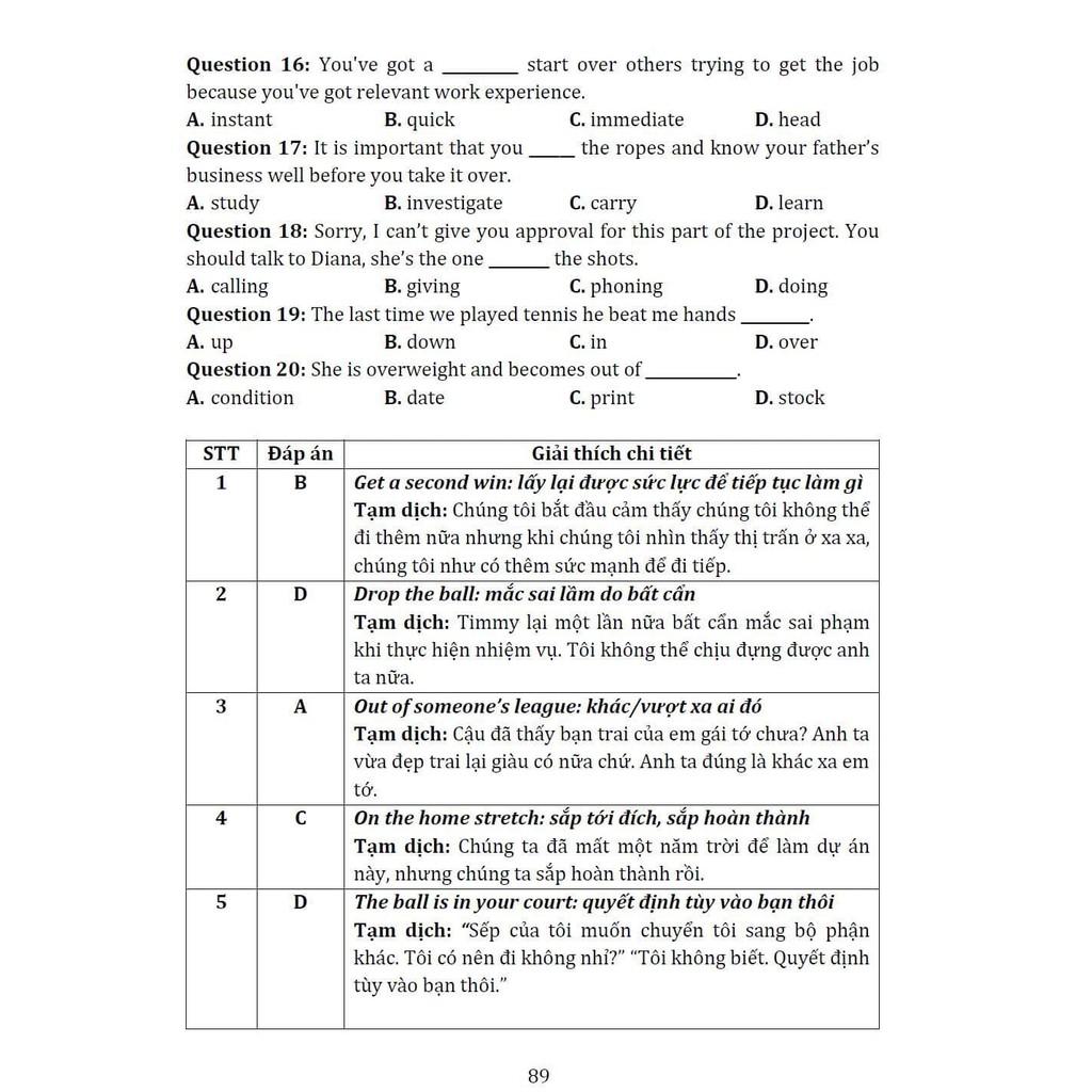 2000 English Collocation and Idioms