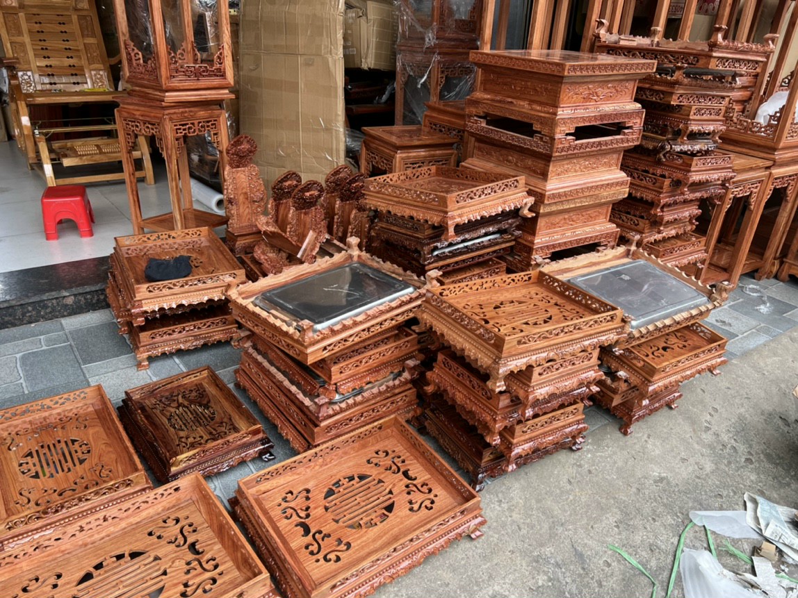 Khay trà gỗ hương chân đỉnh