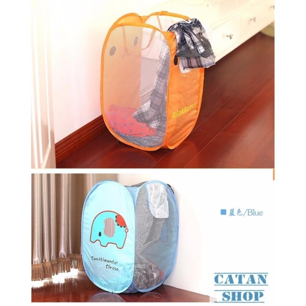 Giỏ, Túi đựng đồ chơi , đồ giặt, đồ dơ, gấp, xếp gọn gàng dễ thương GD18-RQA