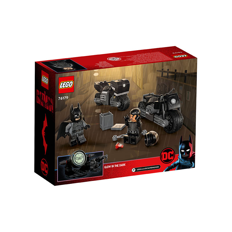 Đồ Chơi LEGO  SUPERHEROES Cuộc Rượt Đuổi Mô Tô Của Batman Và Miêu Nữ 76179