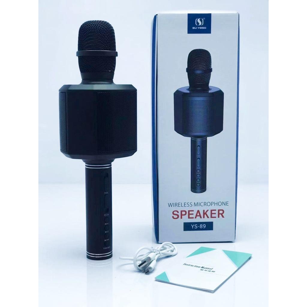 Micro karaoke bluetooth YS 89 - Micro kiêm loa karaoke SU YOSD - Chỉnh echo ngay trên mic - Tích hợp thay đổi giọng nói