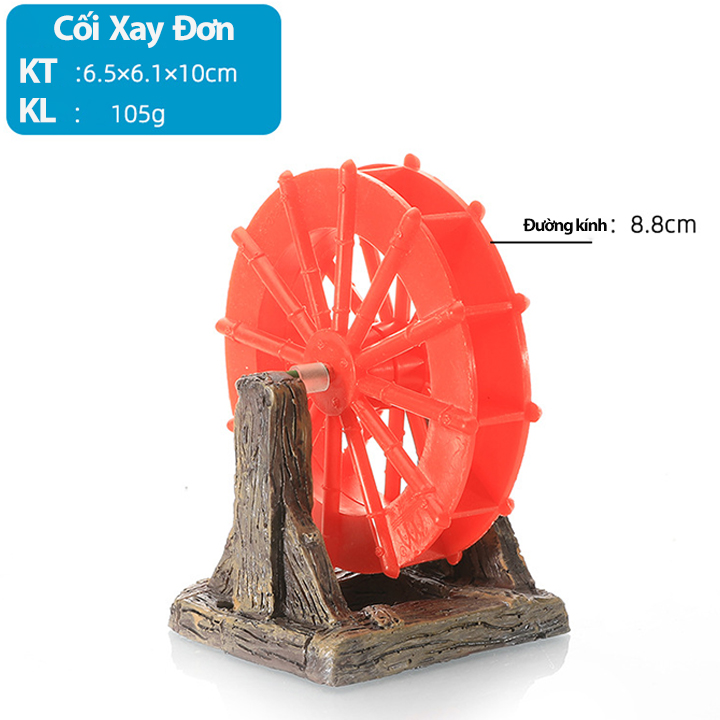 Mô Hình Tiểu Cảnh Cầu Non Bộ - Cối Xay Nước Trang Trí Bể Cá Phụ Kiện Bể Cá Cảnh Mini Tiểu Cảnh Đá Mini Trang Trí Bể Cá Nhiều Mẫu Lựa Chọn