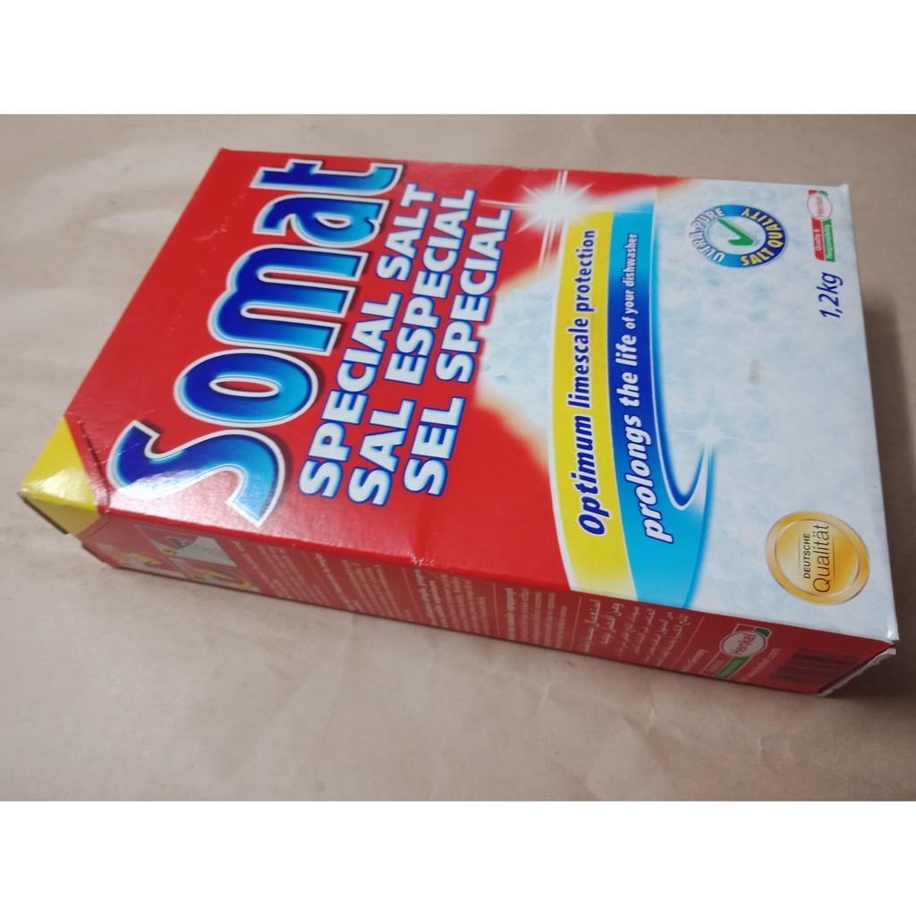 Combo 3 hộp muối rửa bát Somat - Muối làm mềm nước 1,2kg