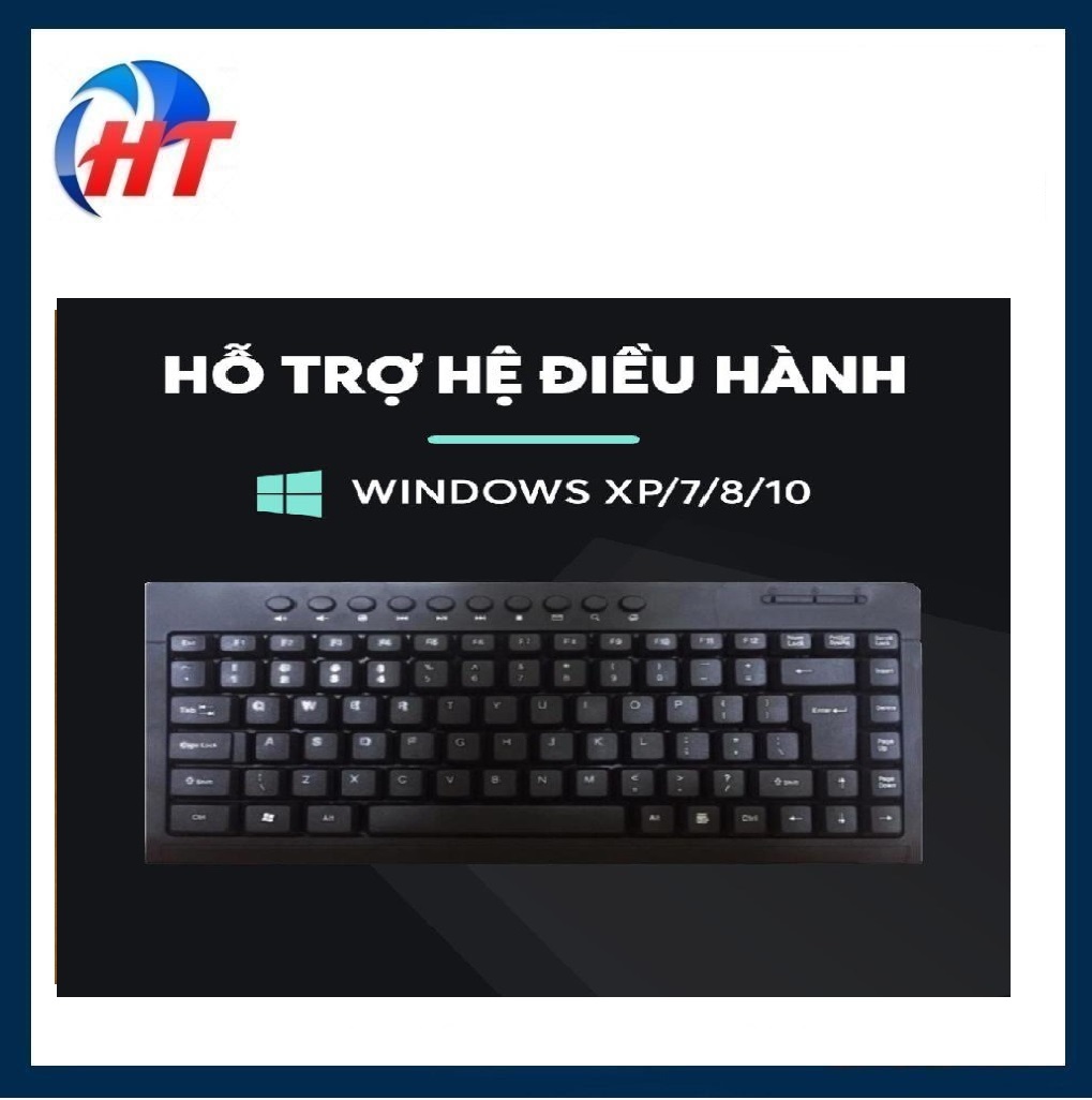 BÀN PHÍM MÁY TÍNH K260 MÀU ĐEN CÓ DÂY SIÊU TIỆN DỤNG-HT