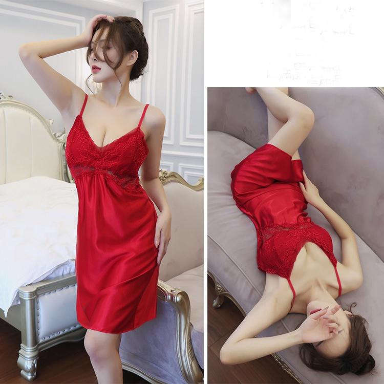 Váy Ngủ Lụa CÓ MÚT Nâng Ngực ĐẸP B1026