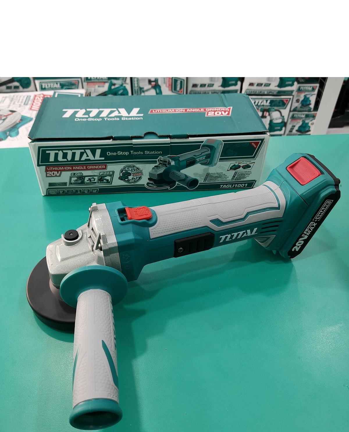 MÁY MÀI GÓC DÙNG PIN 20V 100MM TOTAL TAGLI1001 - HÀNG CHÍNH HÃNG