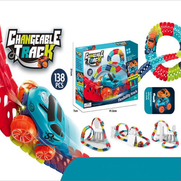 Xe địa hình vượt mọi công trình Changeable Track 138pcs
