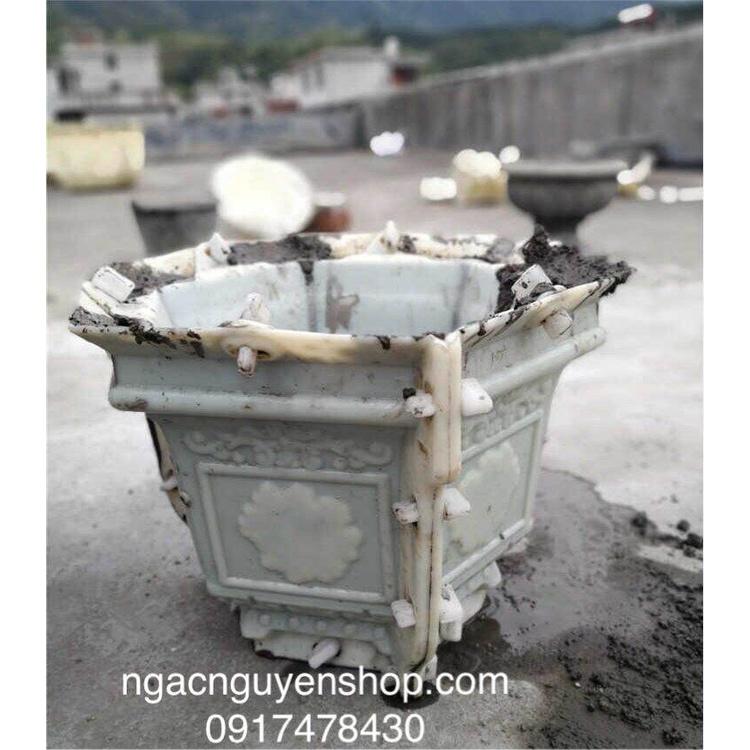 Khuôn lục giác rộng 30 cao 22 nhựa abs mẫu hoa hồng hàng dày dặn đầy đủ lòng trong