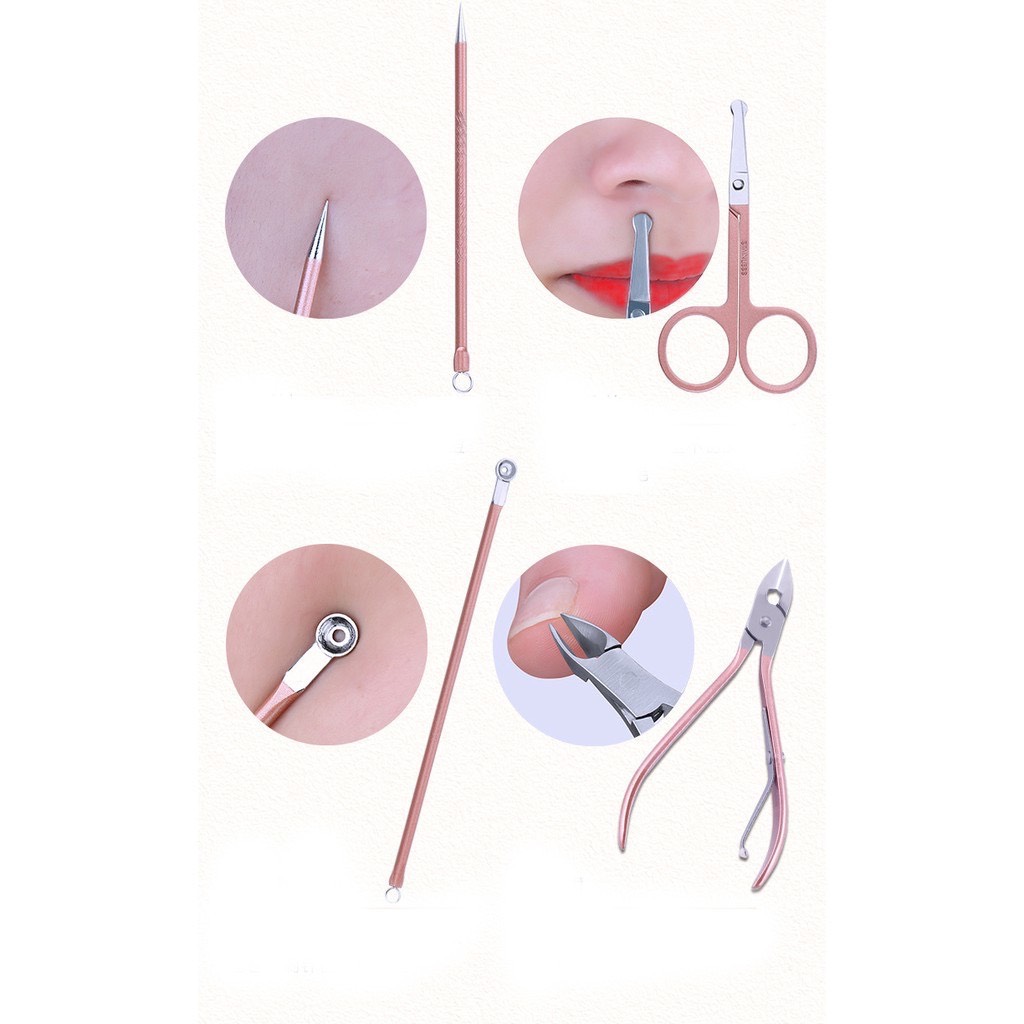 BỘ CẮT MÓNG TAY 18 MÓN VỎ HỘP DA SANG TRỌNG, CAO CẤP - HÀNG CHÍNH HÃNG