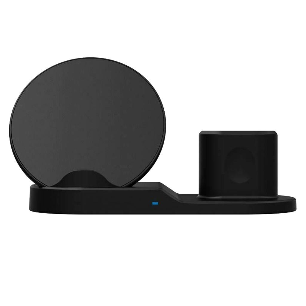 3 In1 10W Wireless Fast Charging Dock Cradle for / Black
